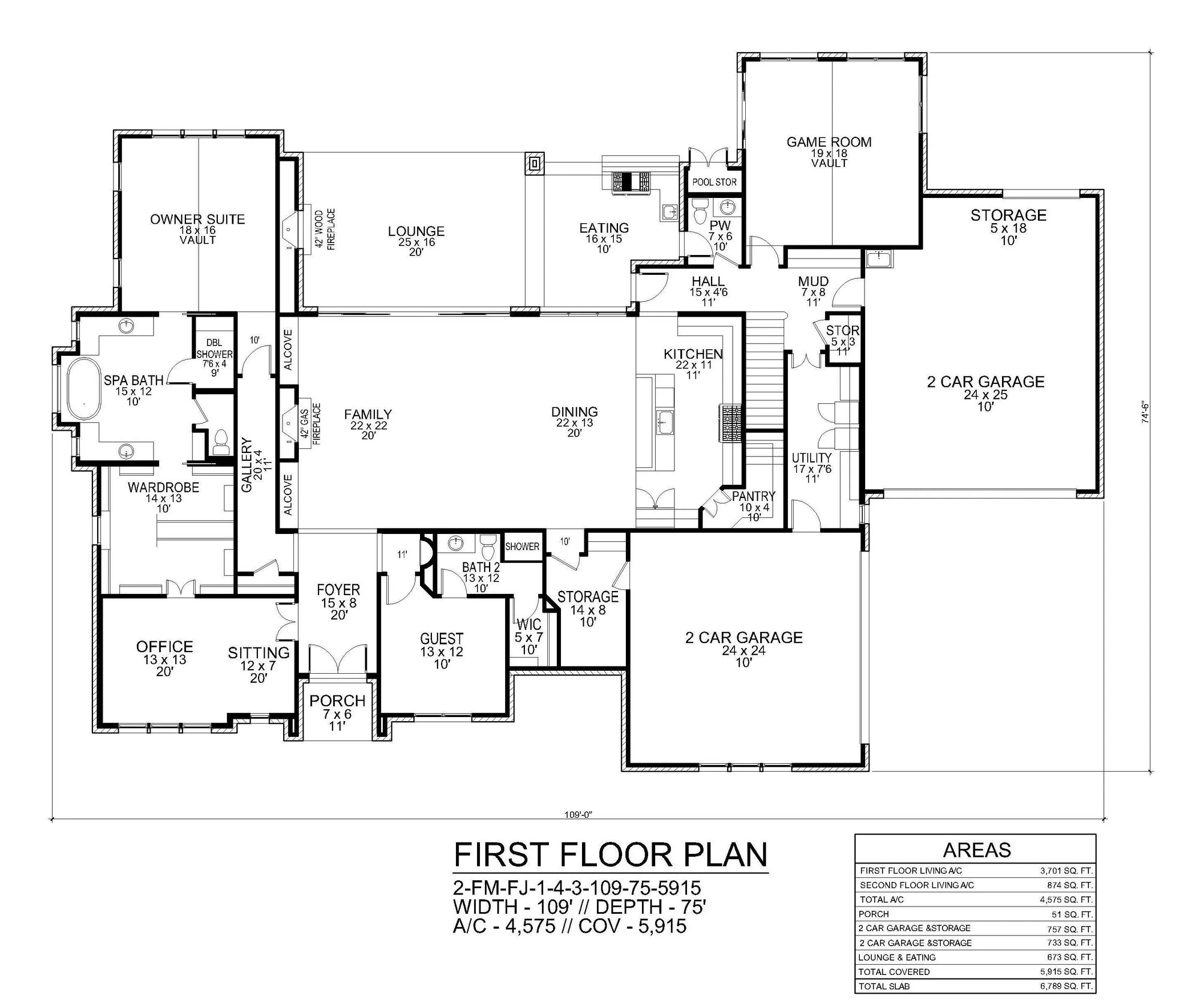 Marquette House Plan - Archival Designs House Plans, floor plan