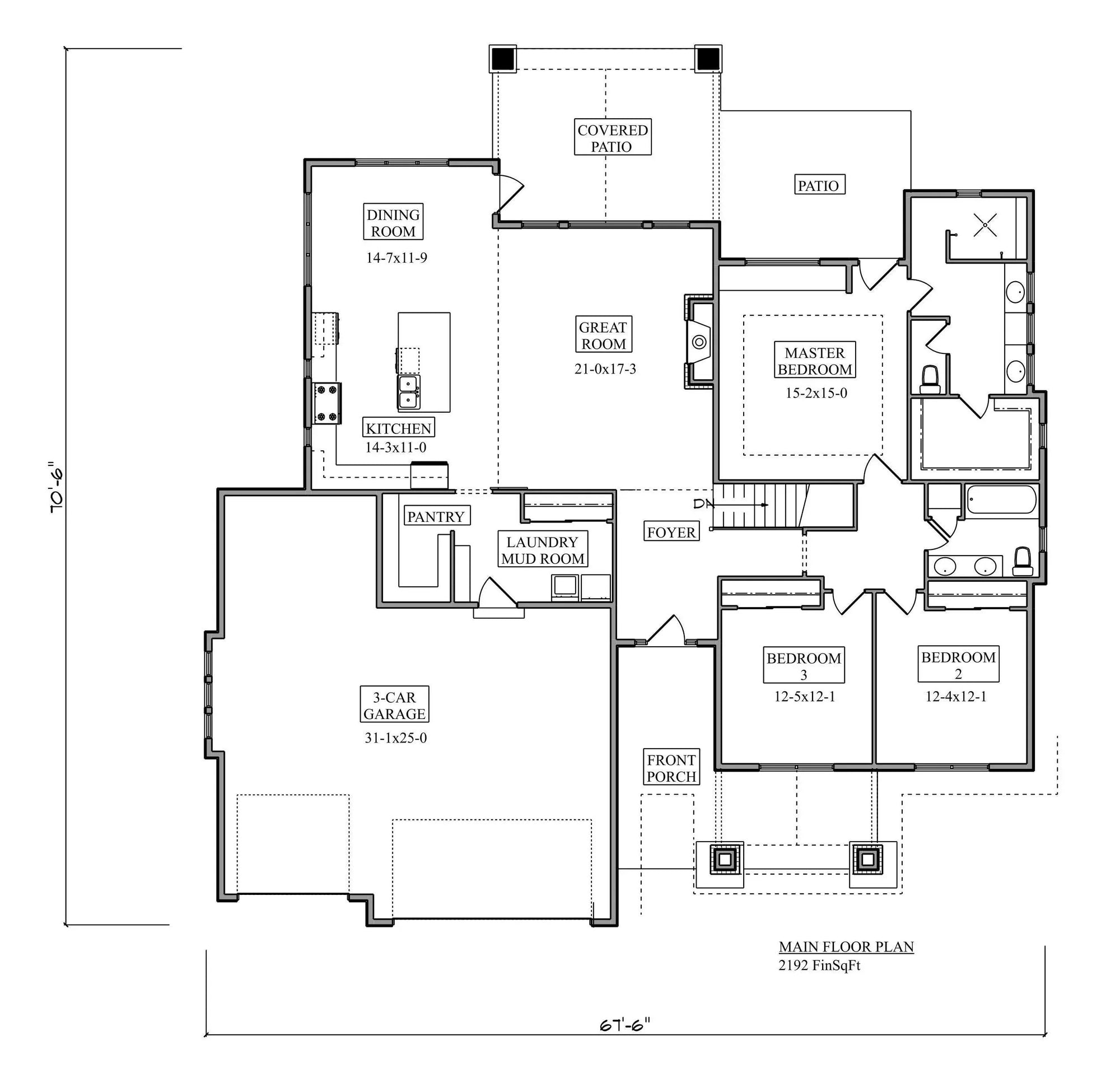 Hawthorn House Plan - Archival Designs House Plans, floor plan