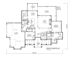 millsboro road ii house plan - archival designs house plans, floor plan