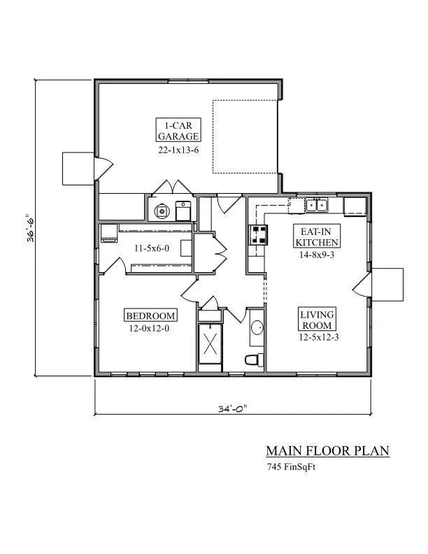 Willow House Plan - Archival Designs House Plans, floor plan