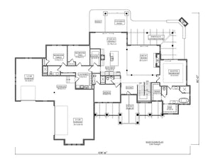 caseys ridge house plan - archival designs house plans, floor plan