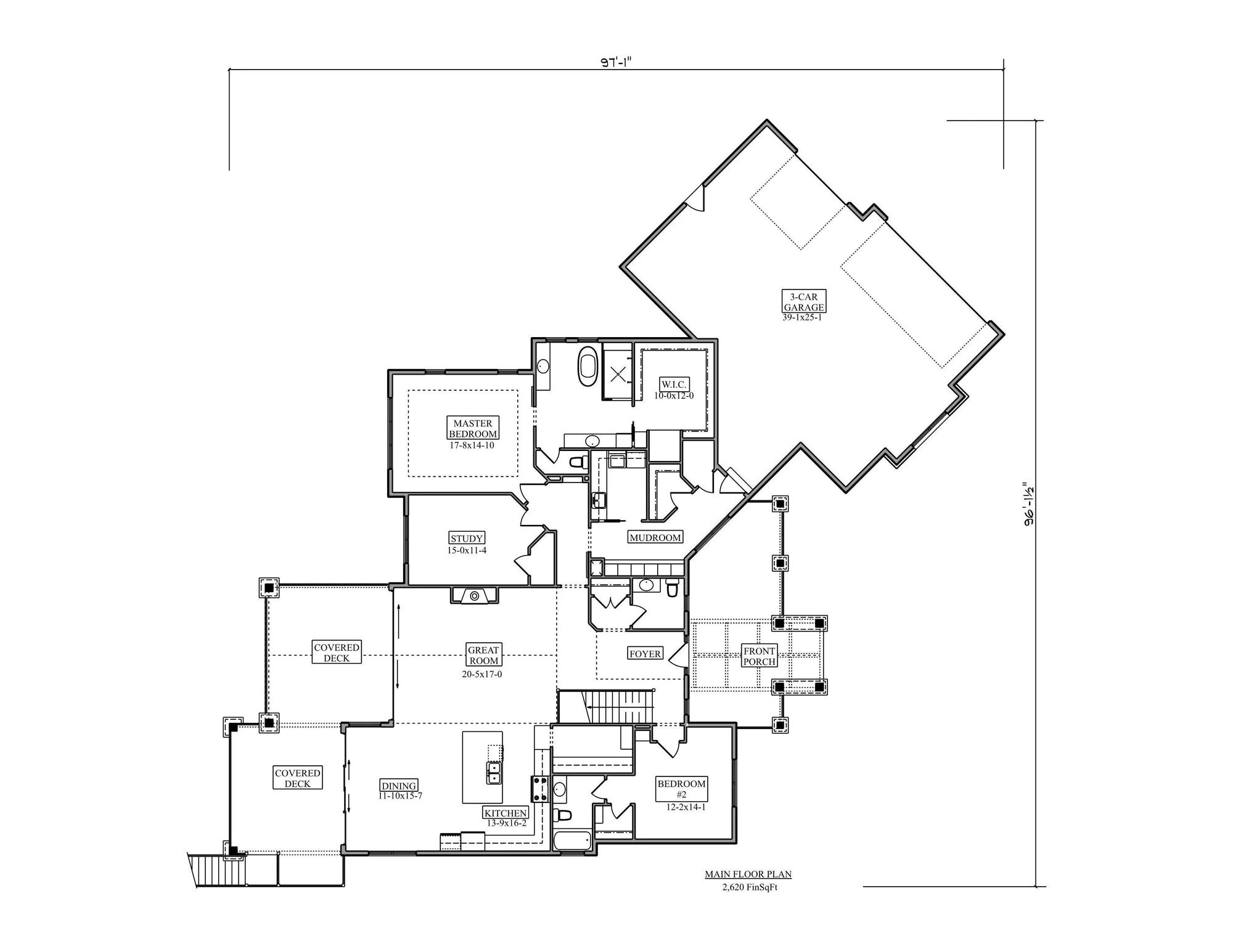 The Little Bear House Plan - Archival Designs House Plans, floor plan
