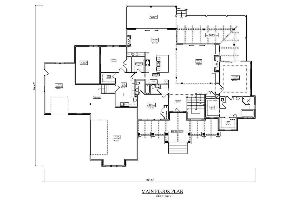 Millsboro Road Main Floor Plan