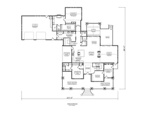 trappers point house plan - archival designs house plans, floor plan
