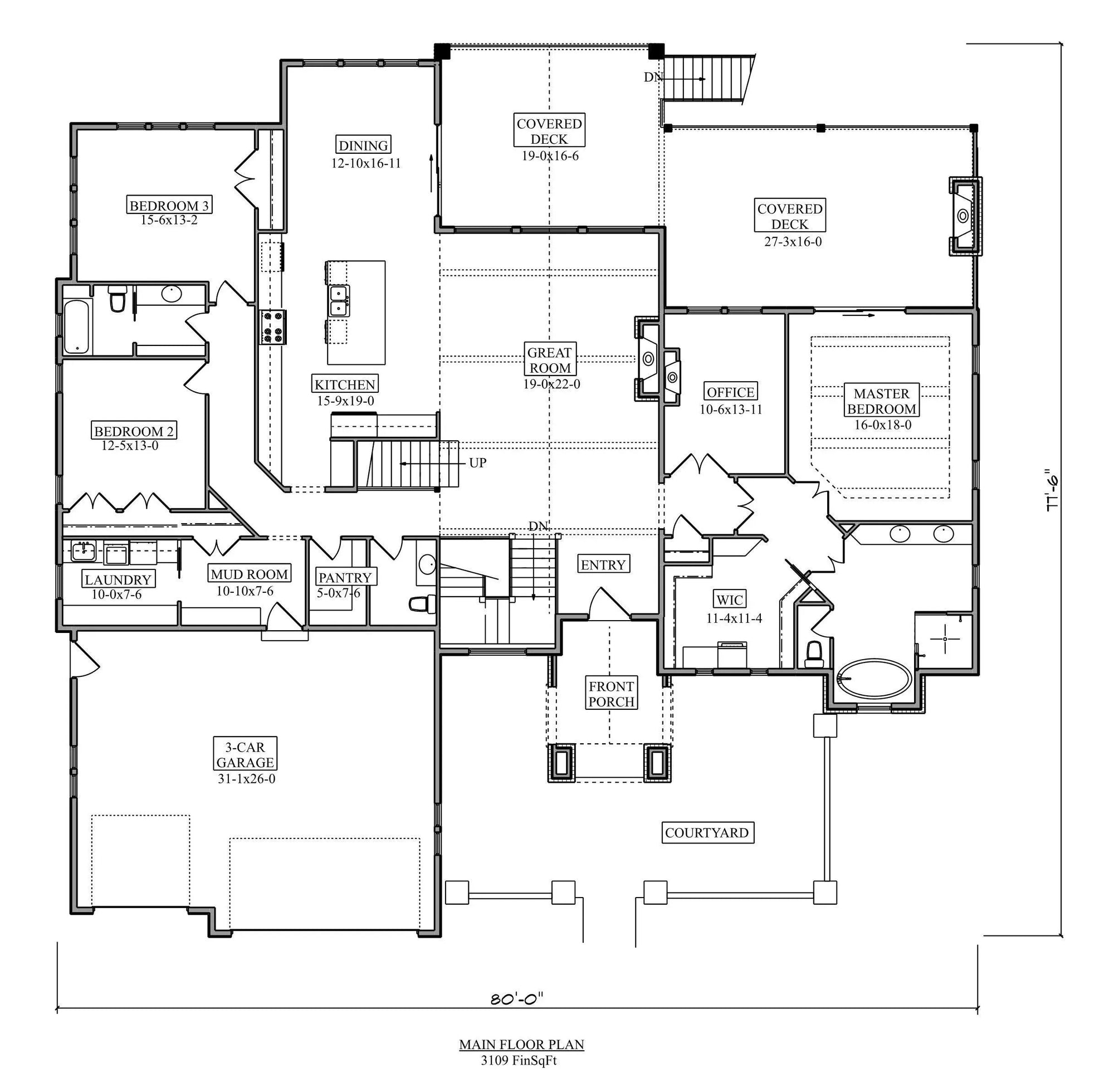 Emerald Park House Plan - Archival Designs House Plans, floor plan