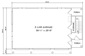 hemlock garage plan - archival designs house plans, floor plan