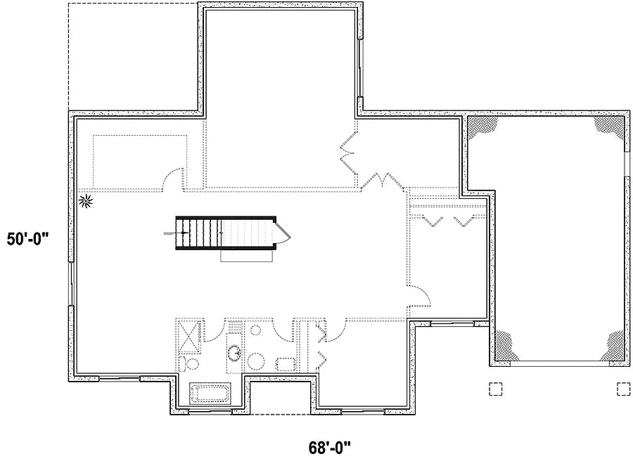 Maple Way 2 Basement Floor Plan