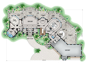 metropolitan house plan - archival designs house plans, floor plan