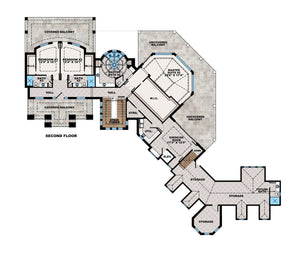 metropolitan house plan - archival designs house plans, floor plan