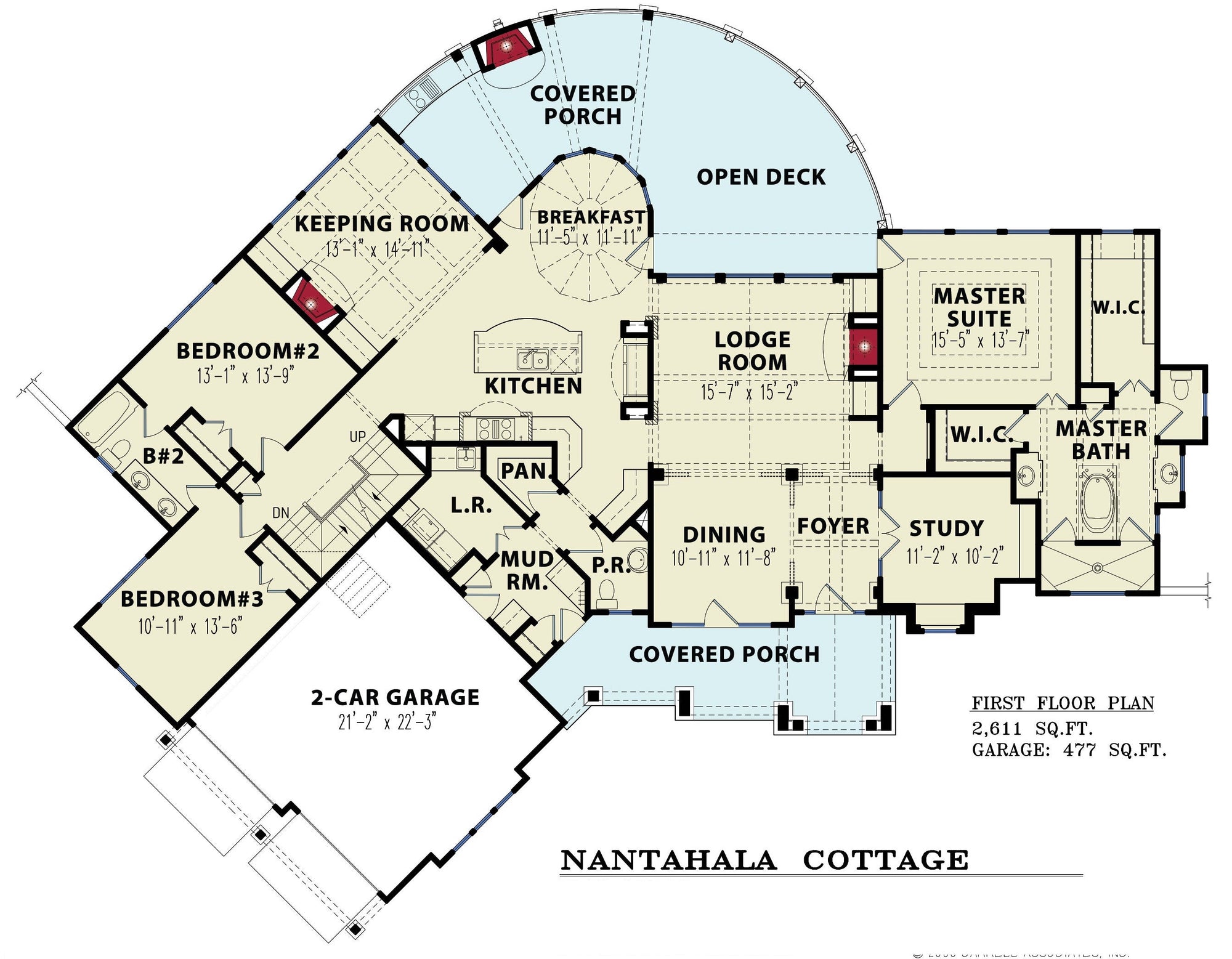 Nantahala Cottage House Plan - Front View