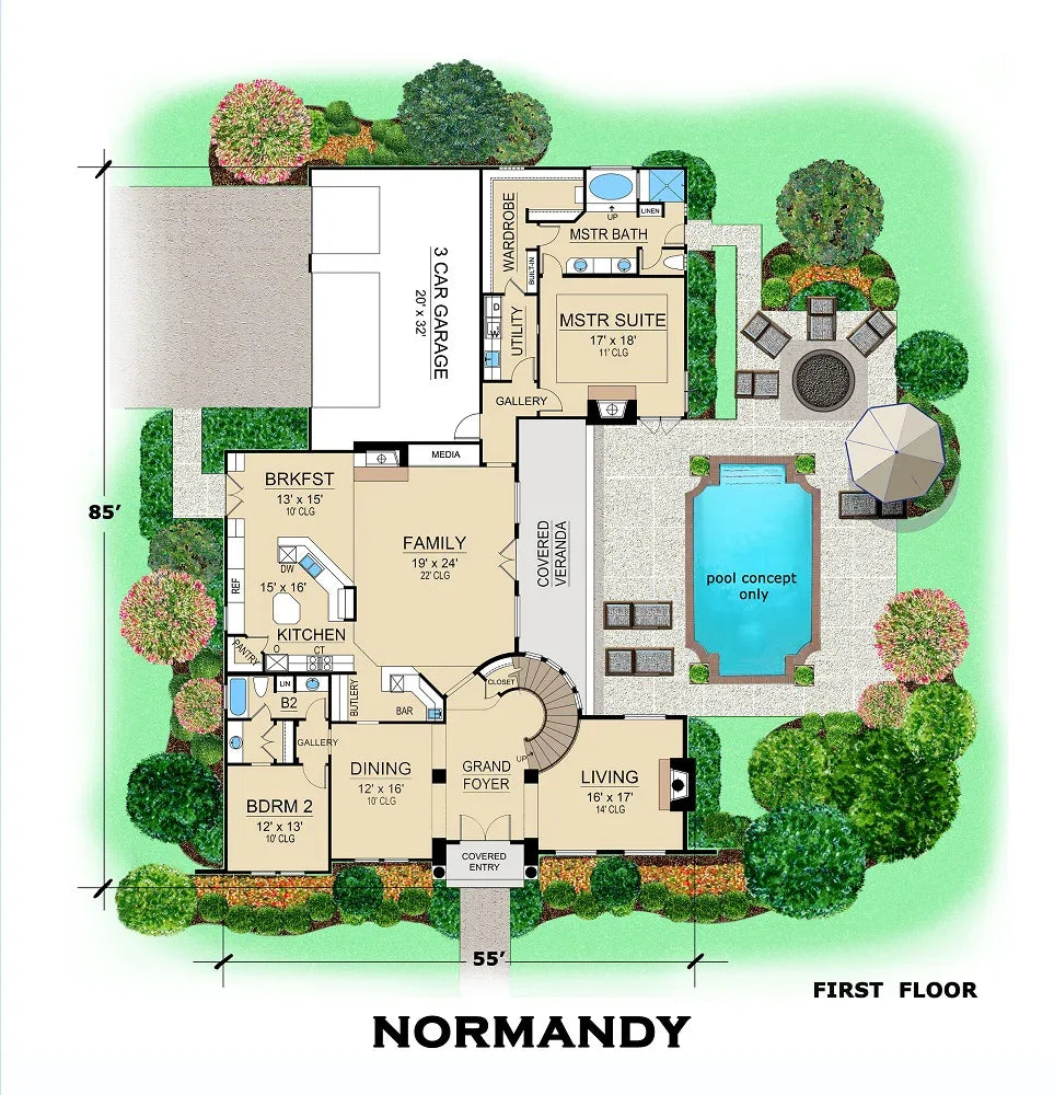 Normandy Main Floor Plan