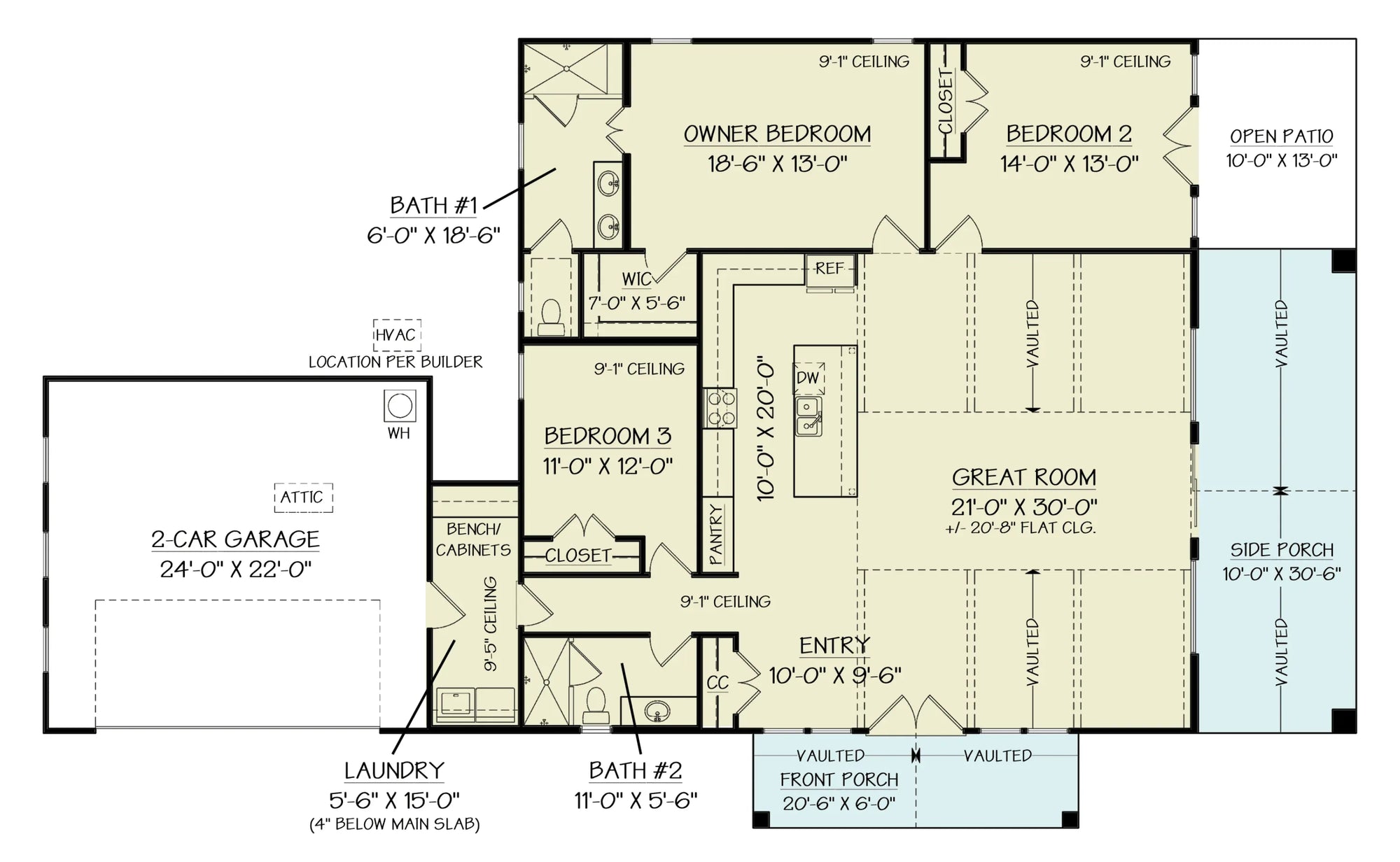 Peakview House Plan - Archival Designs House Plans, floor plan