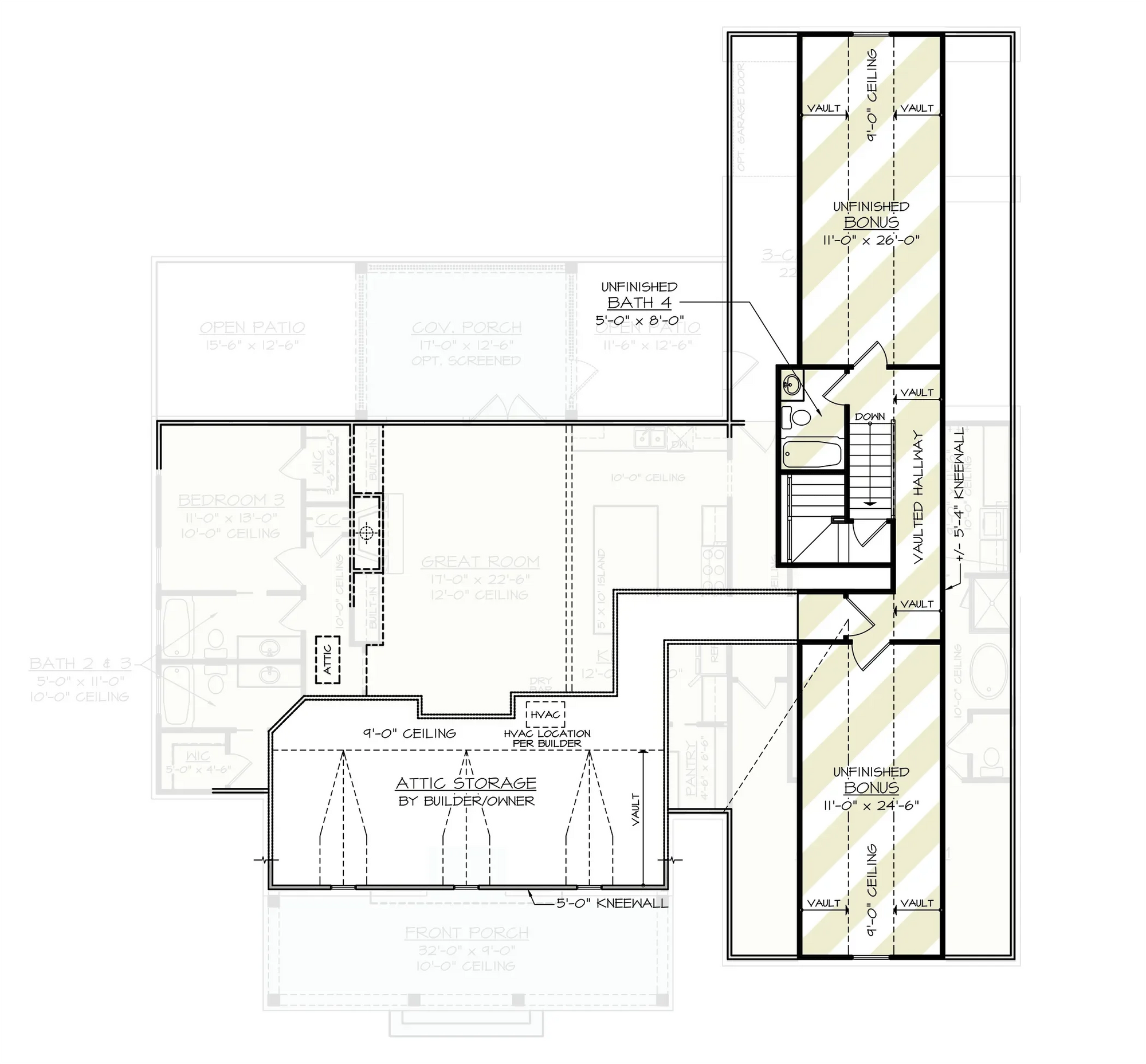 Pinecrest House Plan - Archival Designs House Plans, floor plan