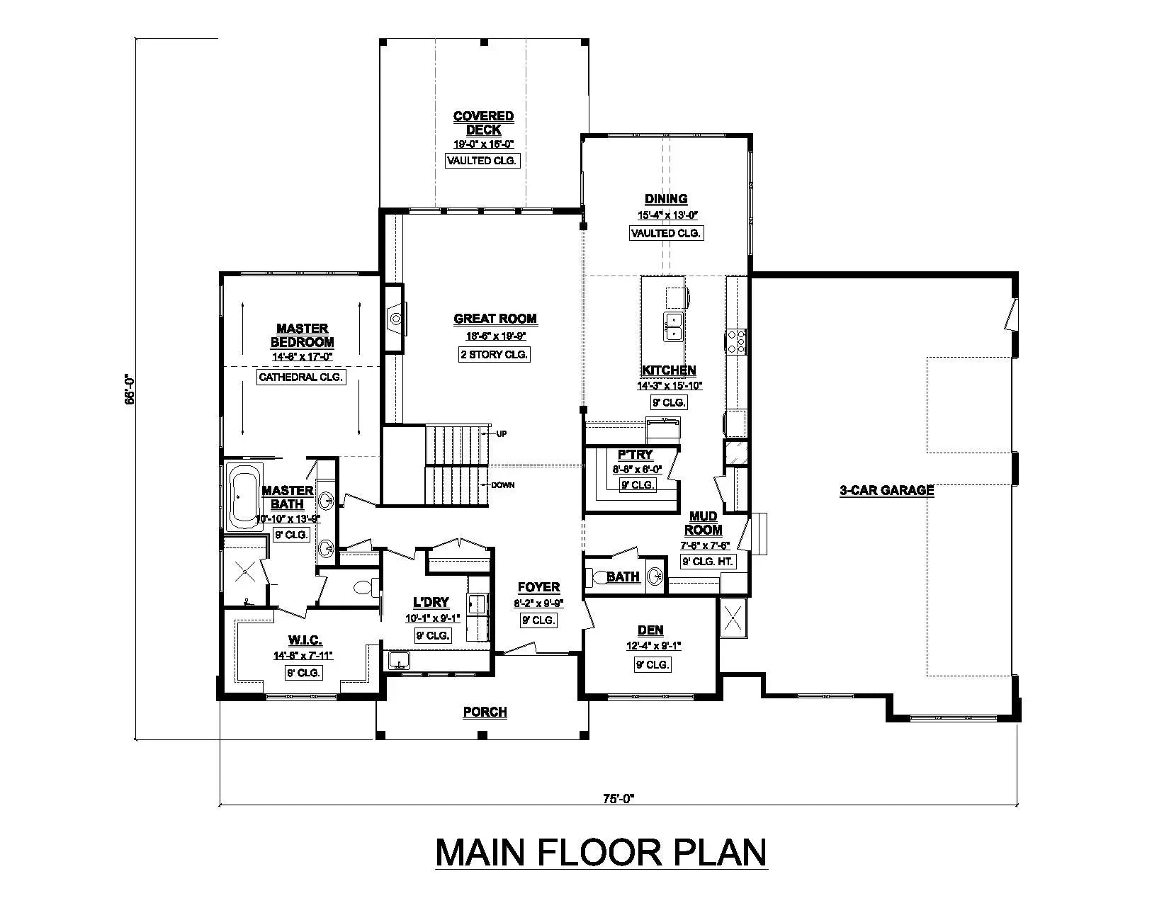Plan 1017, Archival Designs Floor Plan