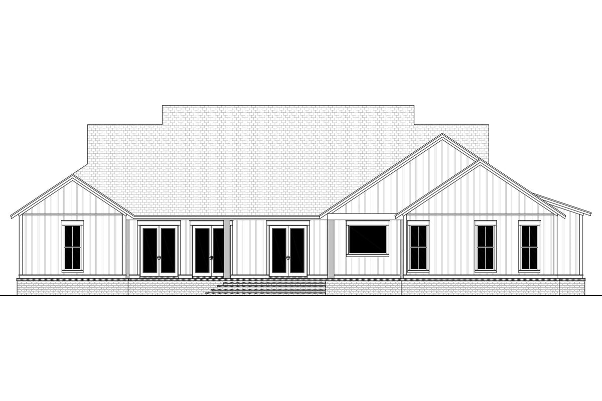 Woodville Landing House Plan Rear