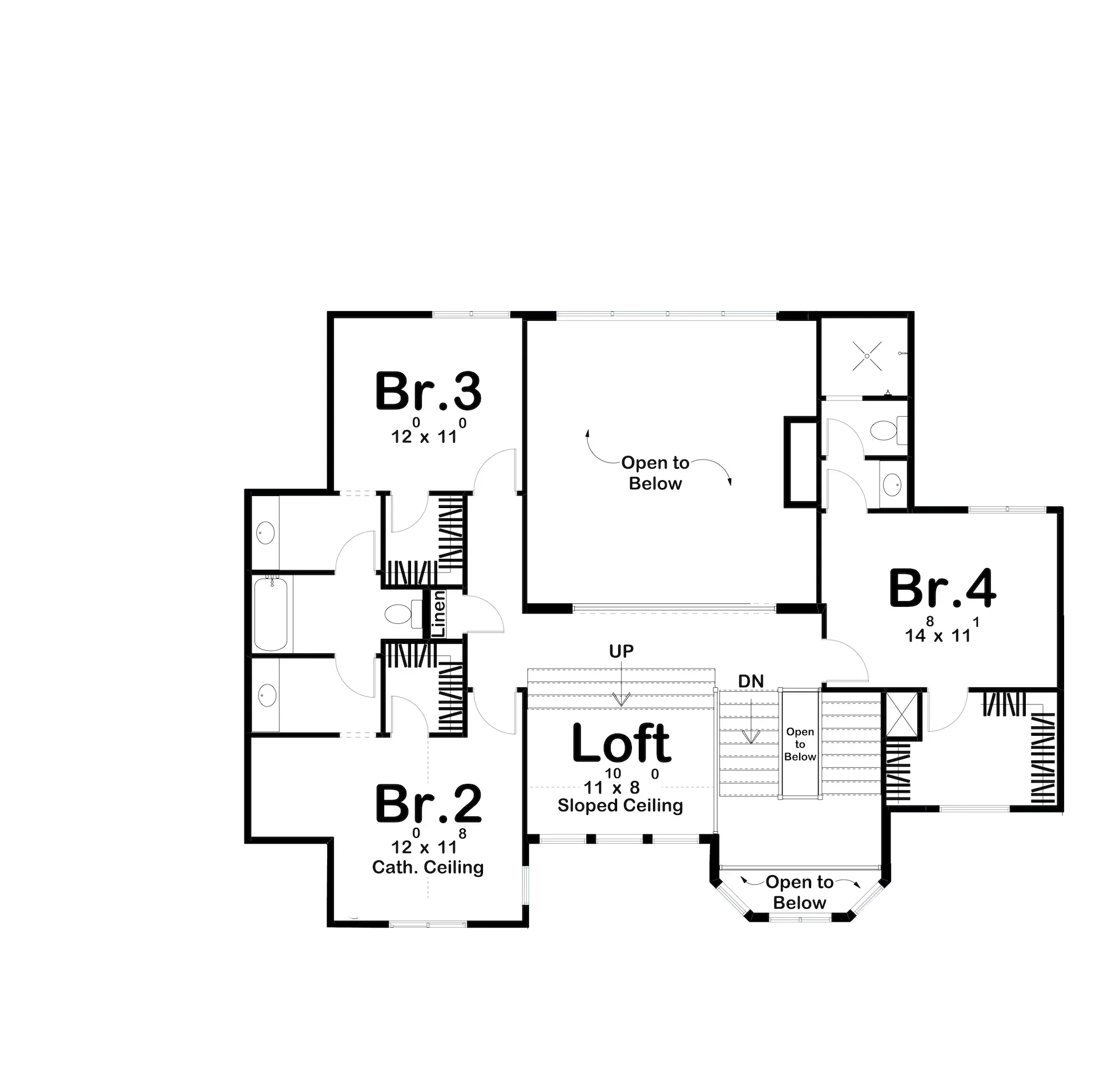 Griffith Creek House Plan - Archival Designs House Plans, floor plan