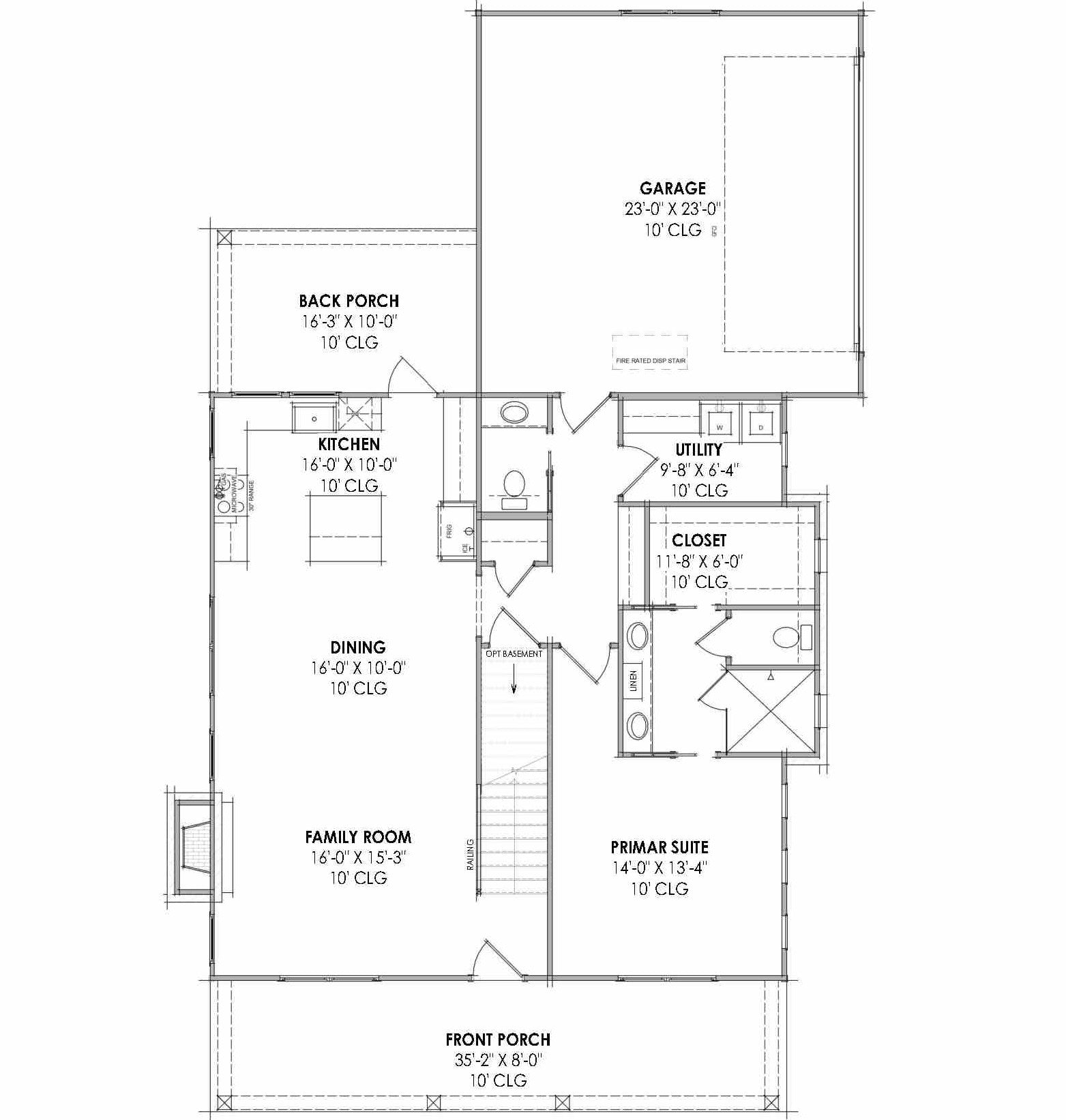 Country House First Floor Plan 3 Beds, 2.5 Baths | Plan SM158