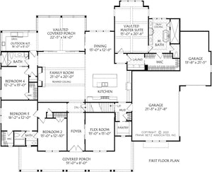 shepherds crossing - archival designs house plans, floor plan
