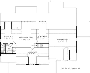shepherds crossing - archival designs house plans, floor plan
