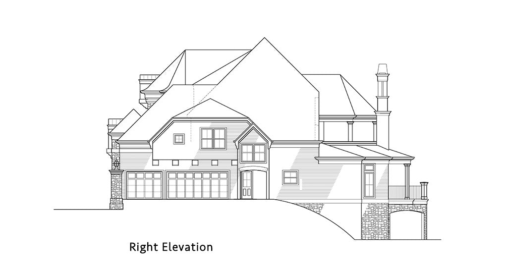 Sierra Sky House Plan - Right Elevation
