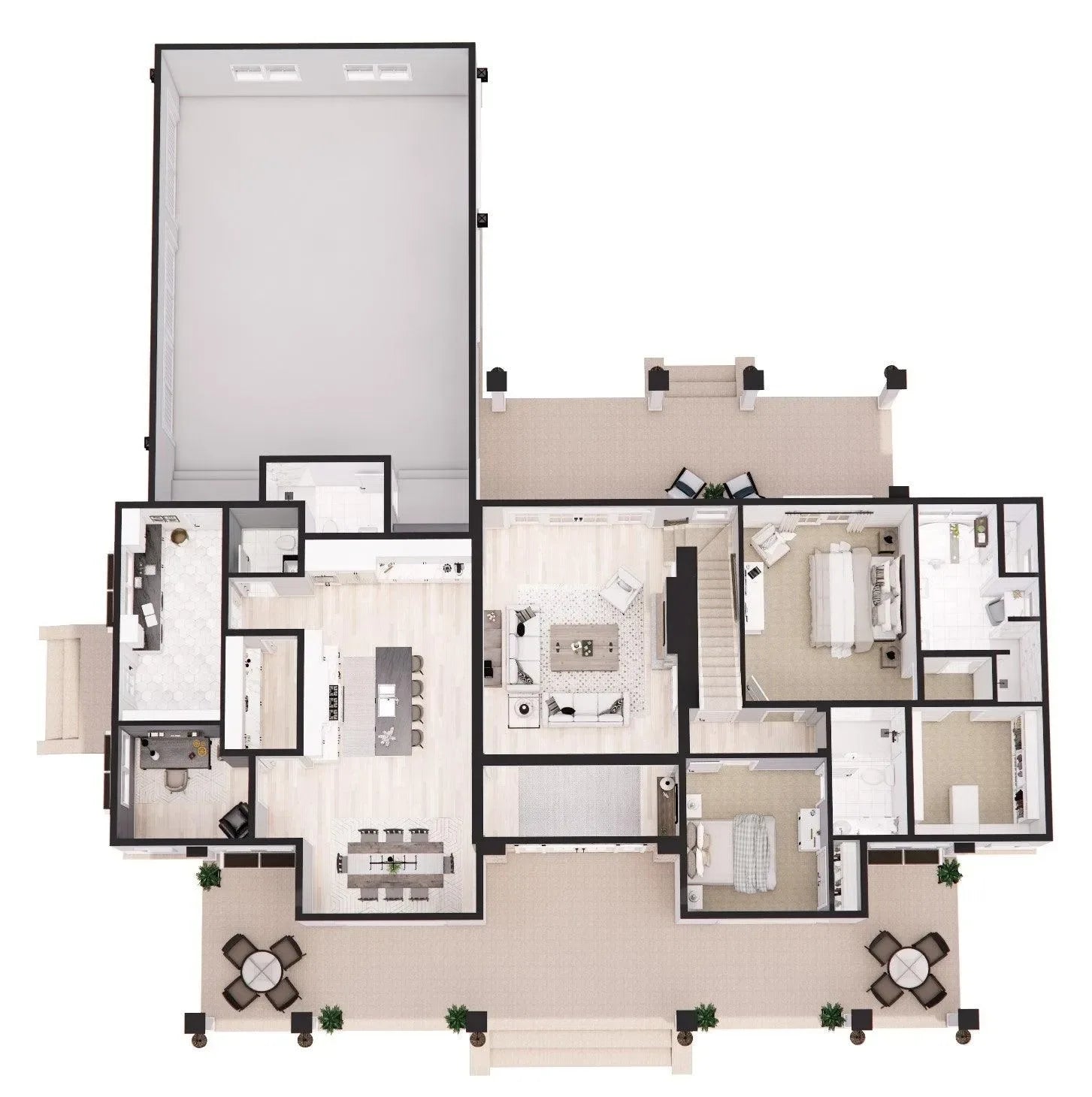 Silverbell Ranch House Plan - Archival Designs House Plans, floor plan