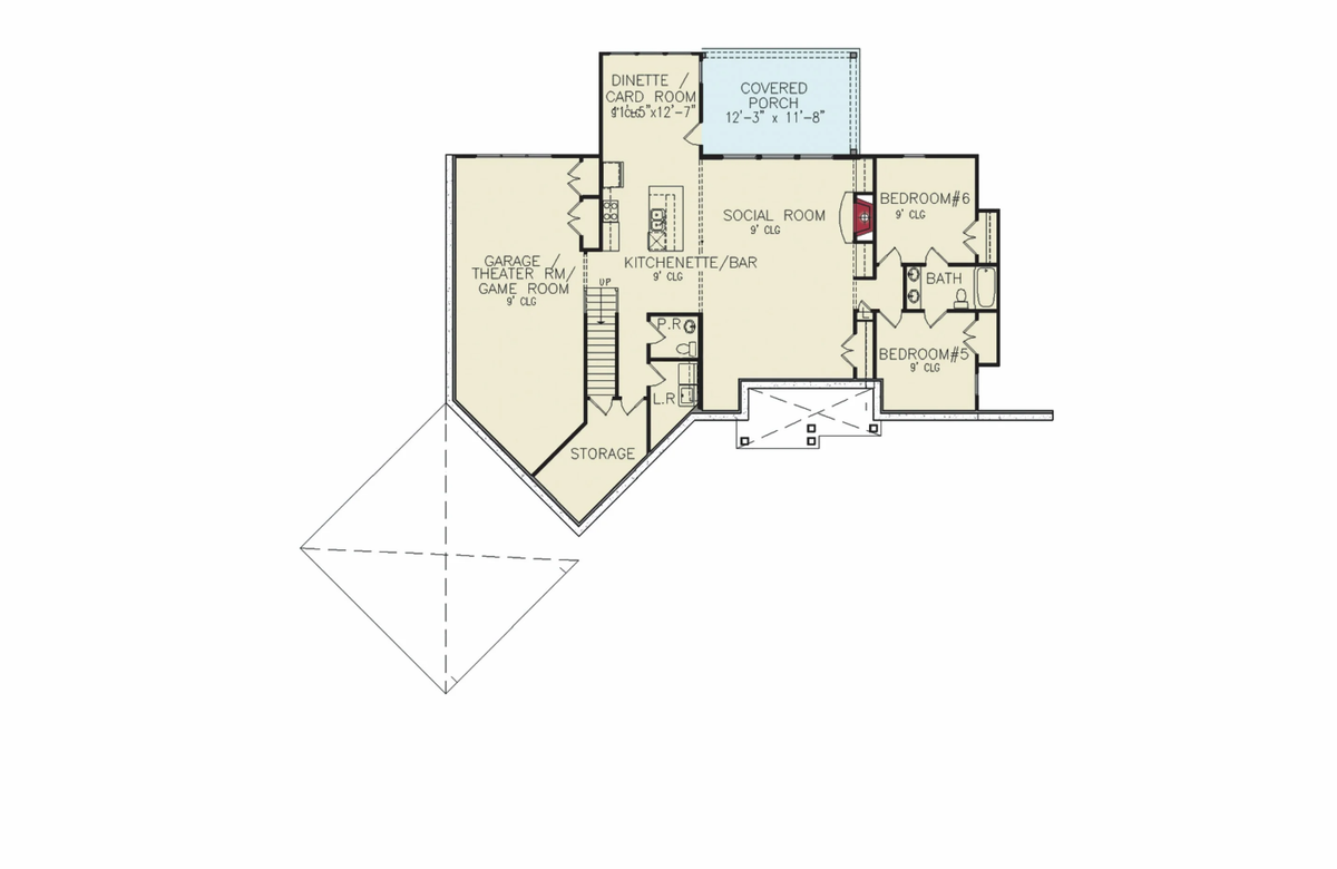 Silverton Creek Cottage Basement Floor Plan