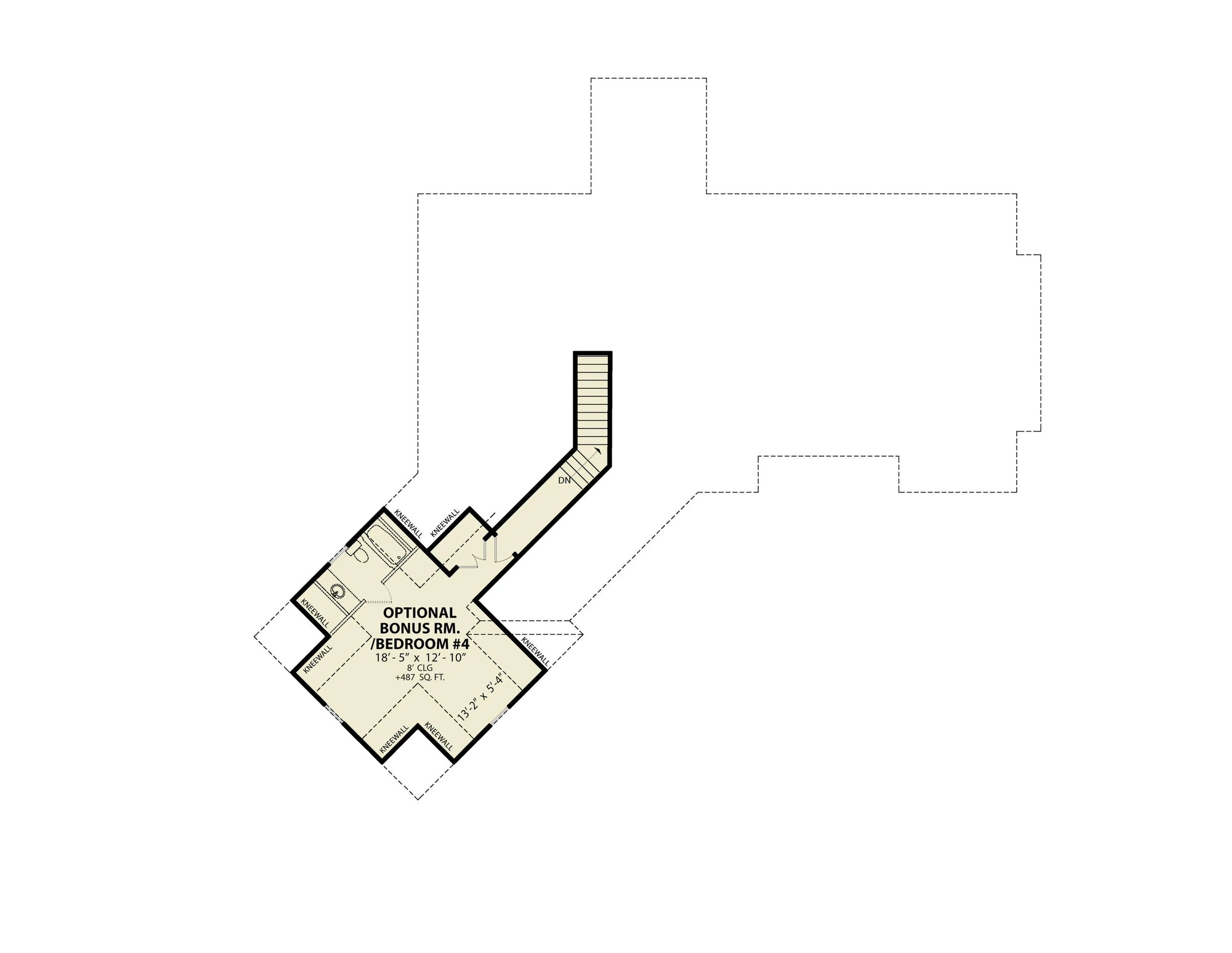 Silverton Creek Cottage C - Archival Designs House Plans, floor plan
