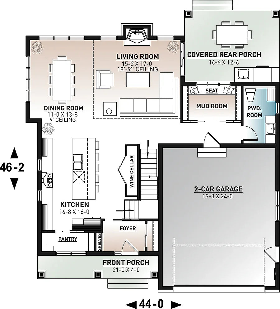 T3052-A St. Arnaud 3 House floor plan