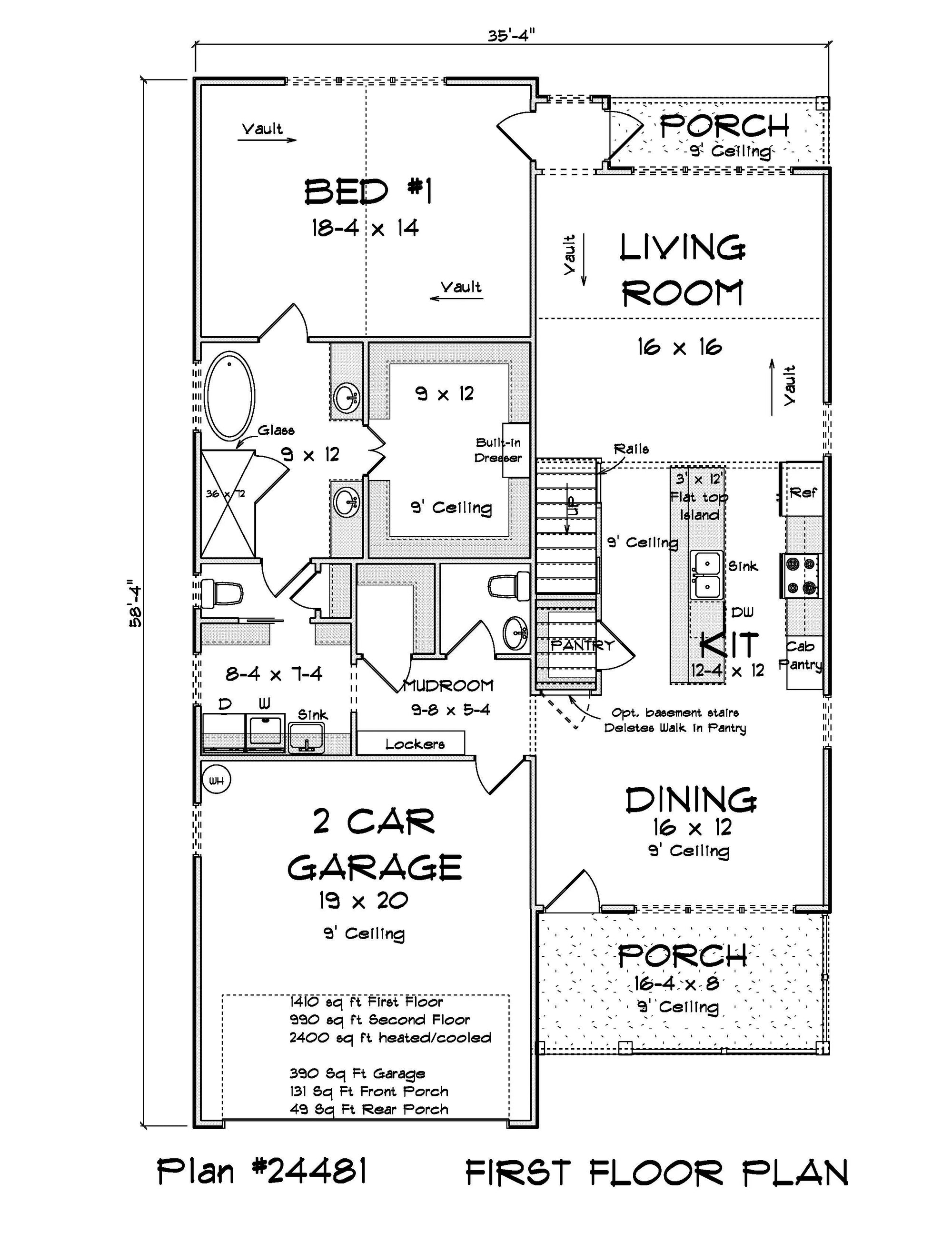 Stafford House First Floor Plan