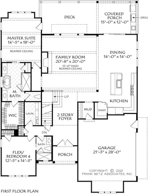 teesdale - archival designs house plans, floor plan
