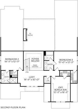 teesdale - archival designs house plans, floor plan