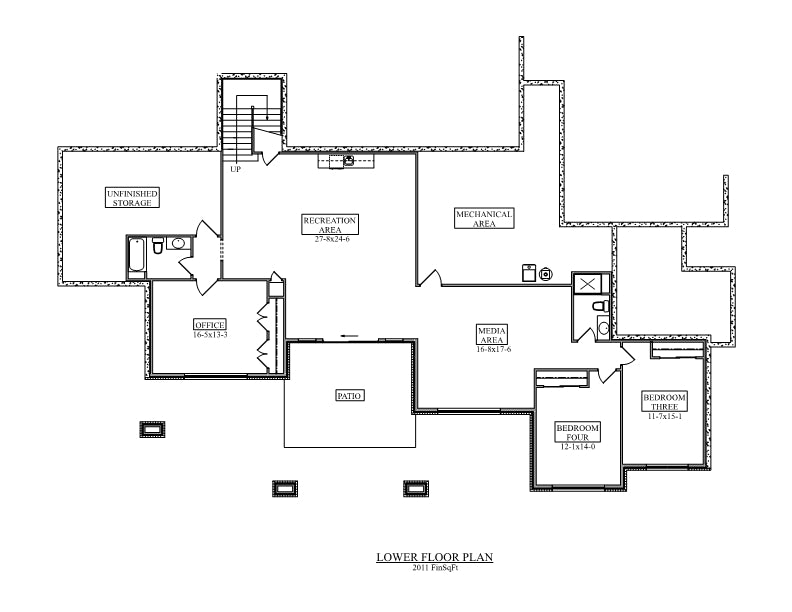 Carlson Creek House Plan Floor Plan - First