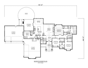 i7391-a the kennedy house first floor plan 3 beds 2.5 baths
