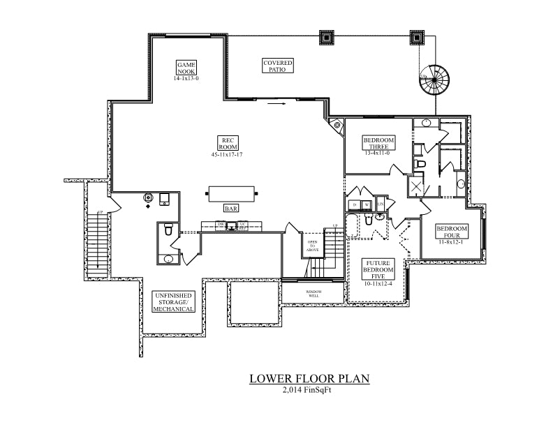 Lamplighter Lower Floor Plan