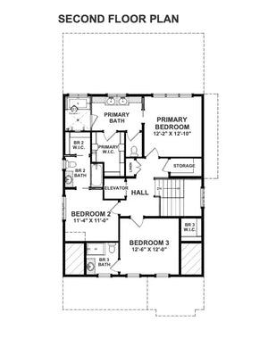 x7317-a the macy i house second floor plan 4 beds 4 baths