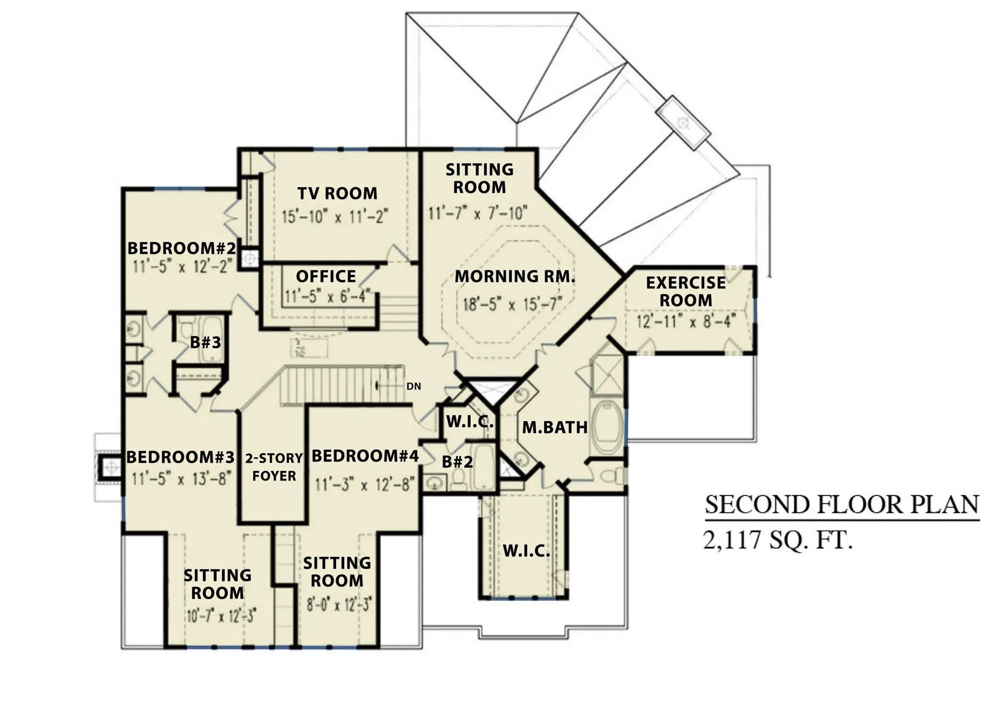 Shinglemoore Manor - Archival Designs House Plans, floor plan