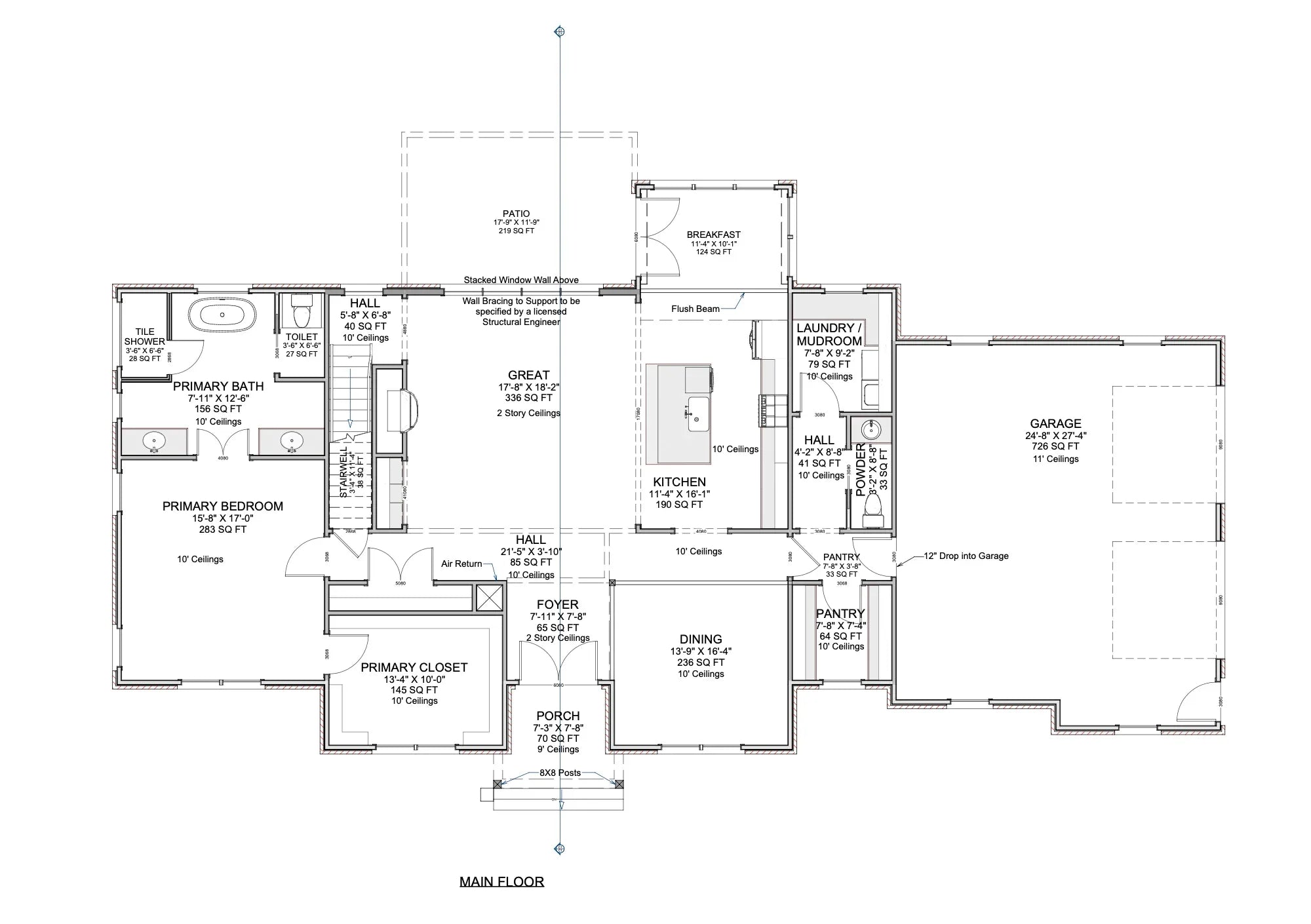 The Wild Rose II Archival Designs Floor Plan