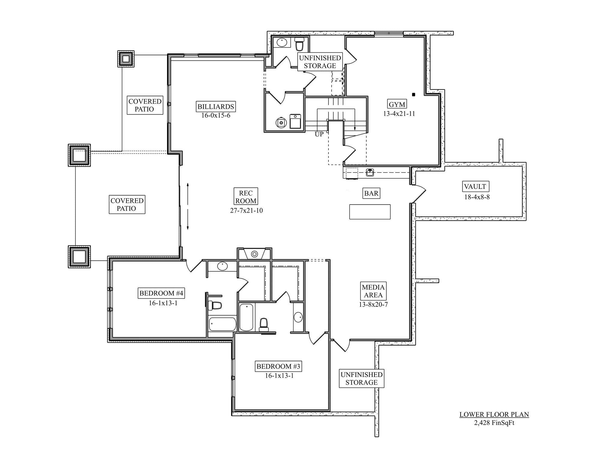 The Broadland House Basement Floor Plan