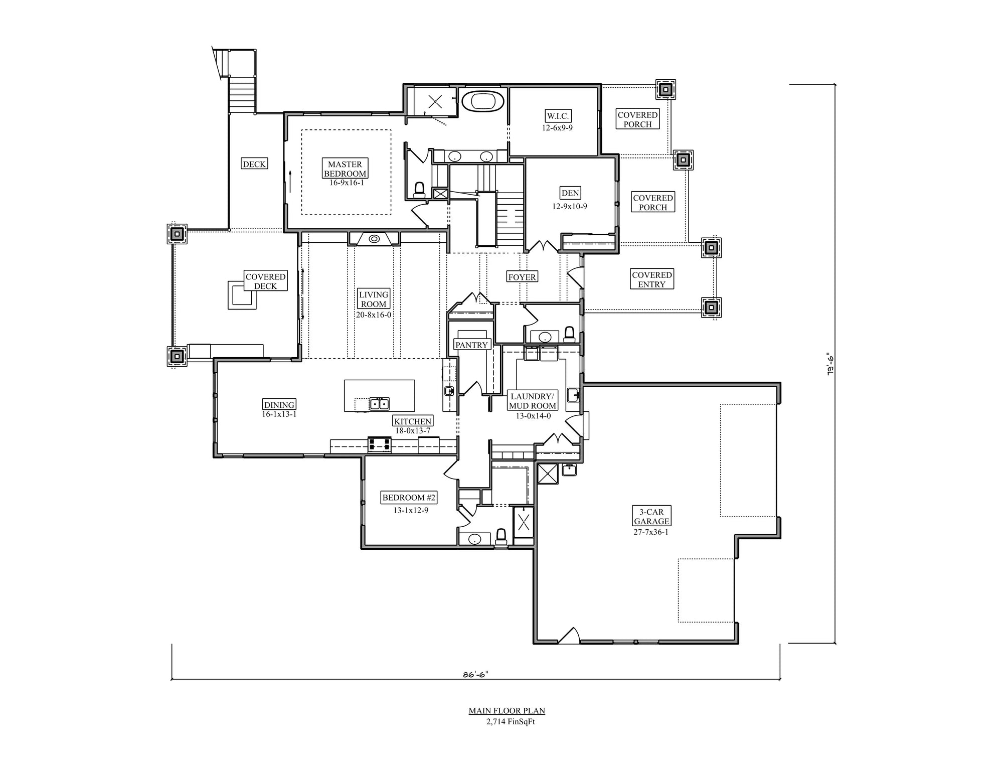 The Broadland House Main Floor Plan