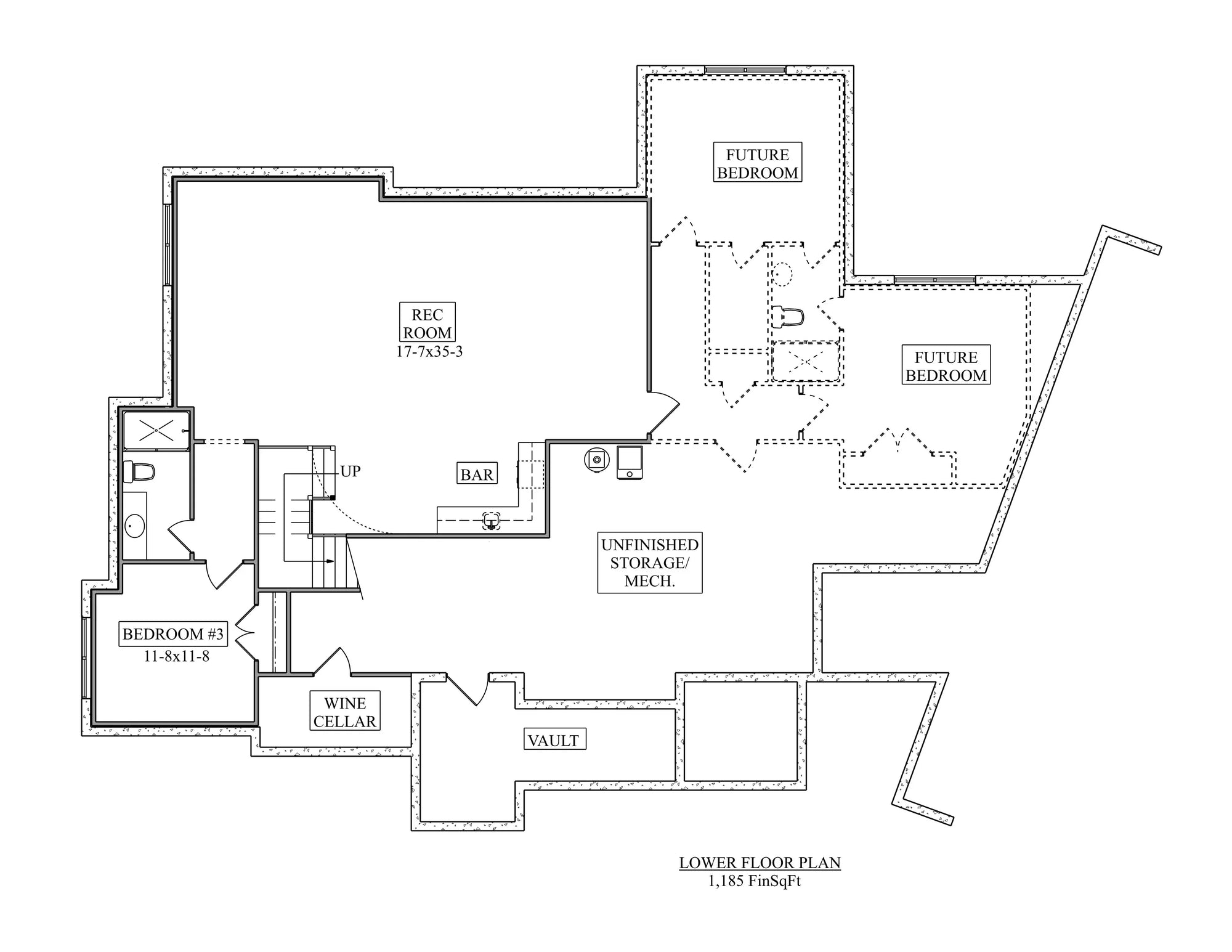 The Iron Mountain House Basement Floor Plan