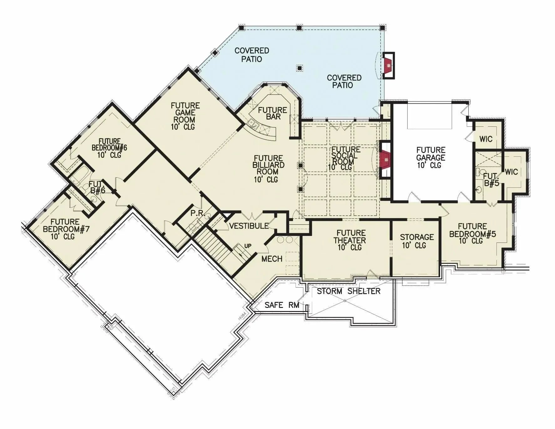 Tiger Creek A - Archival Designs House Plans, floor plan