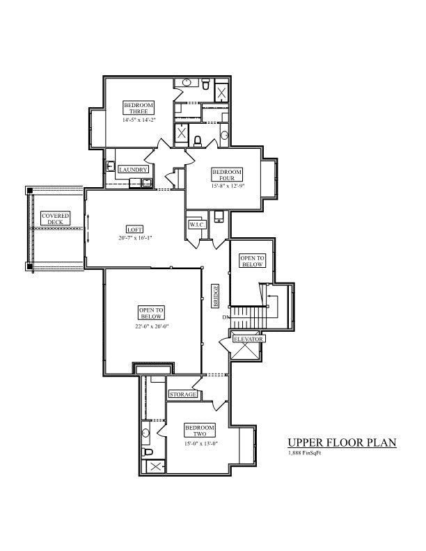Blacktail Meadow upper Floor Plan