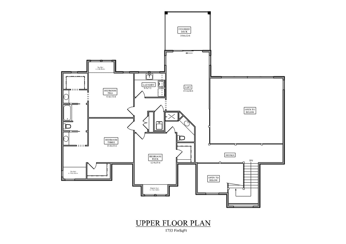 Millsboro Road Upper Floor Plan