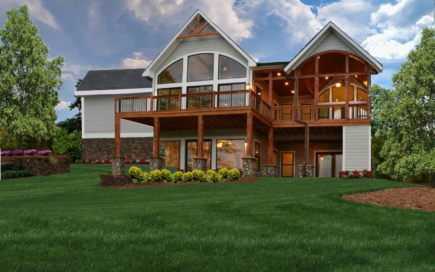 Mill Spring Cottage Home Plan - Wide View