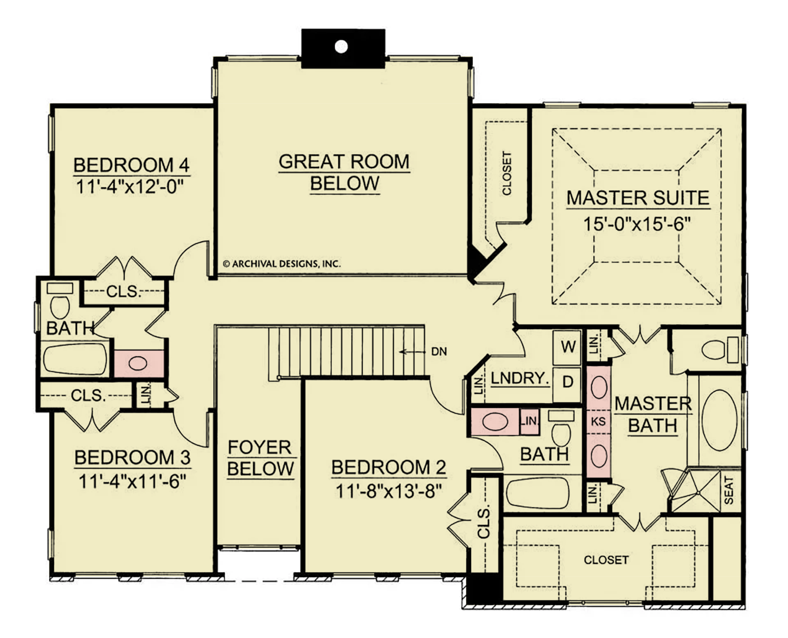 Wesley House Plan - Archival Designs House Plans, floor plan