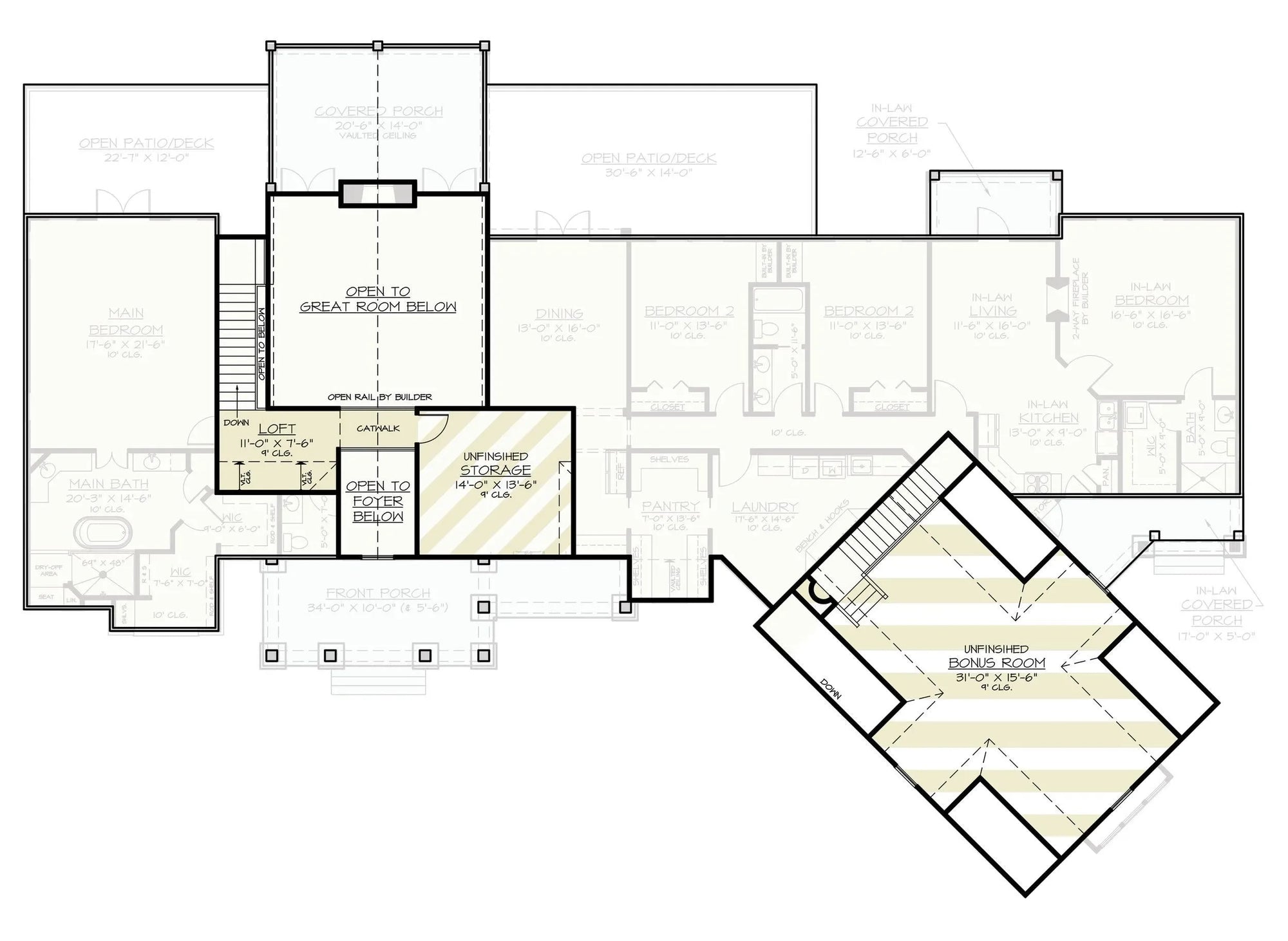 Willowbrook House Plan - Archival Designs House Plans, floor plan