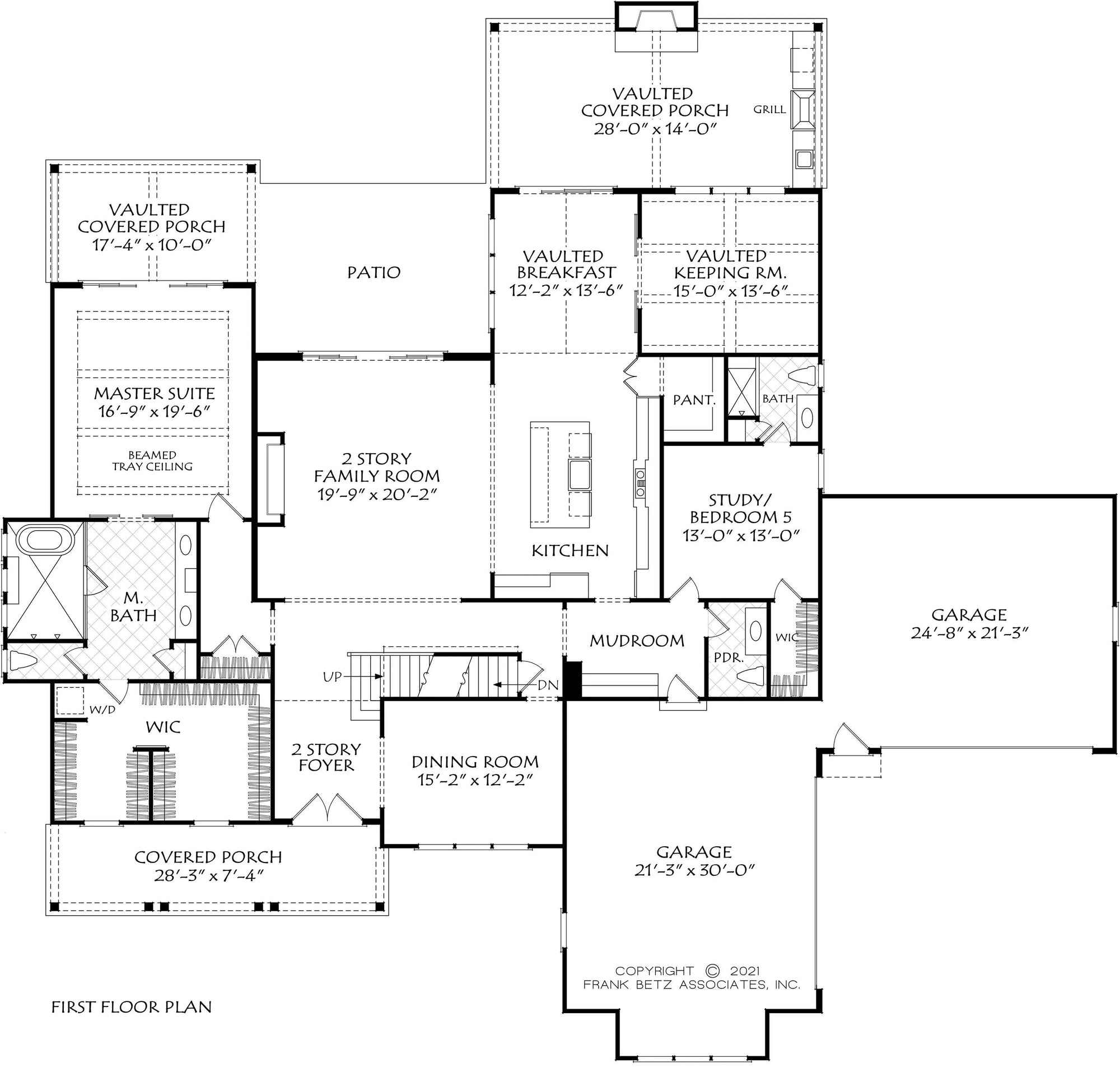 Windsor Park - Archival Designs House Plans, floor plan