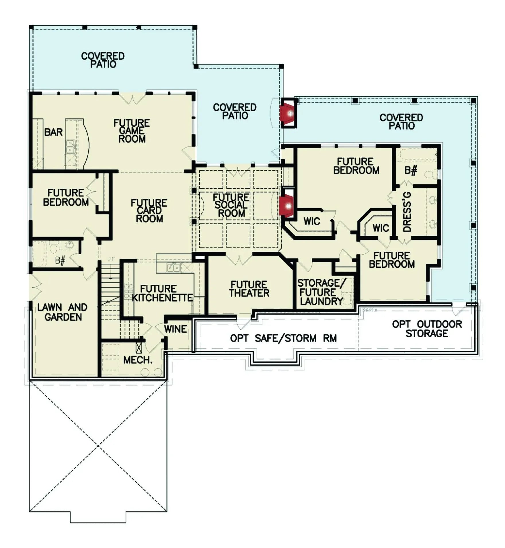 Woodfin Farm B House Plan - Archival Designs House Plans, floor plan