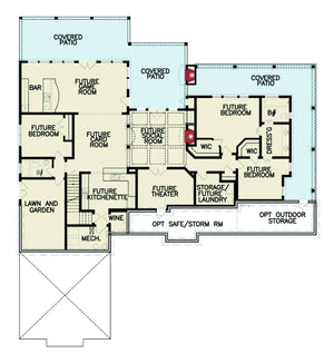 woodfin farm b house plan - archival designs house plans, floor plan