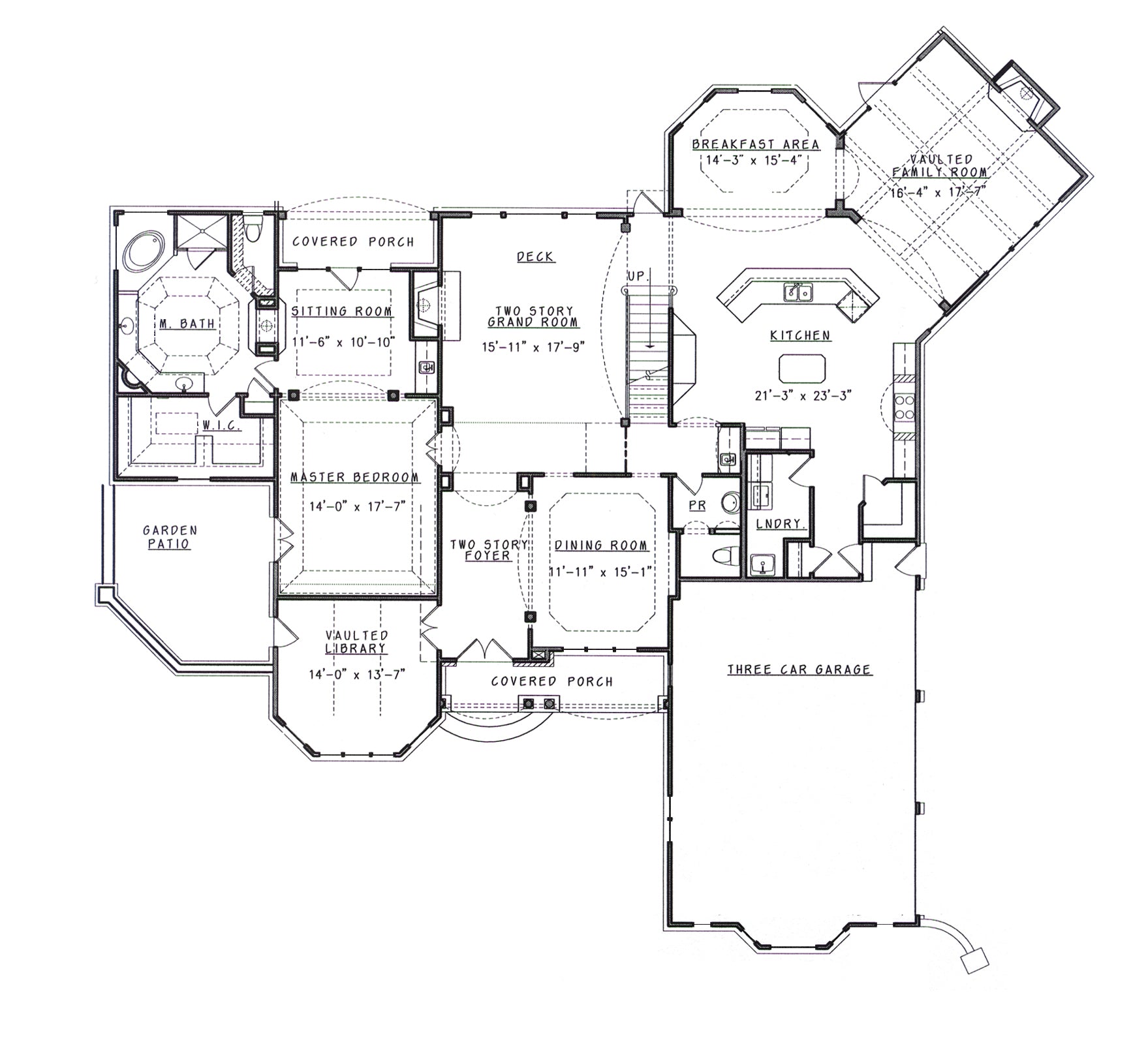 Ashley Manor House Plan - Front 
